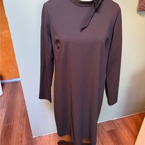 Elegant Black Long Sleeve Dress